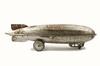 Appraisal: TOY - Rolled steel Graf Zeppelin original silver paint original