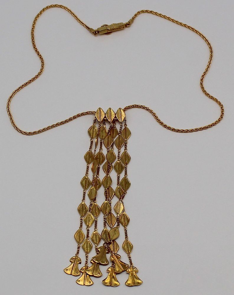 Appraisal: JEWELRY Ilias Lalaounis kt Gold Necklace Ilias Lalaounis kt yellow