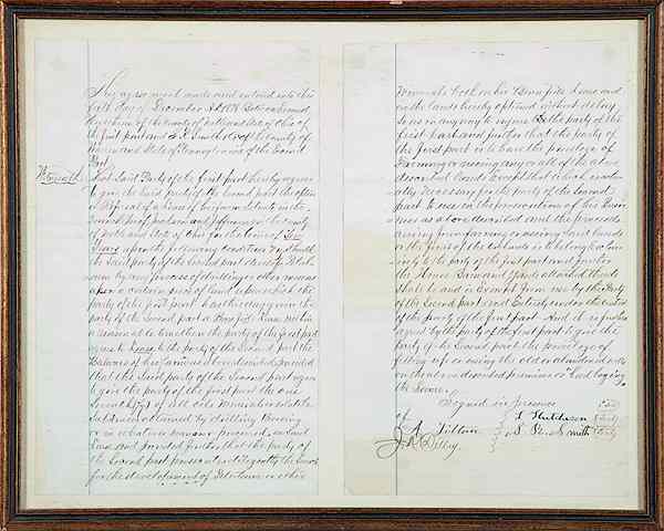 Appraisal: th Century Agreement For Drilling Petroleum in Pennsylvania pp dated