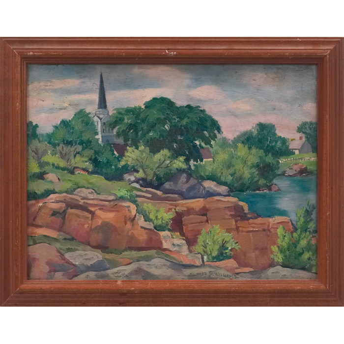 Appraisal: Mildred Emerson Williams American b ''Rockport Mass ''c oil on