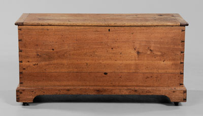 Appraisal: Chippendale Walnut Lift-Top Chest Pennsylvania or Southern early th century