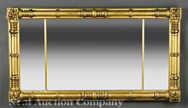 Appraisal: A Fine American Classical Giltwood Mirror early th c Boston