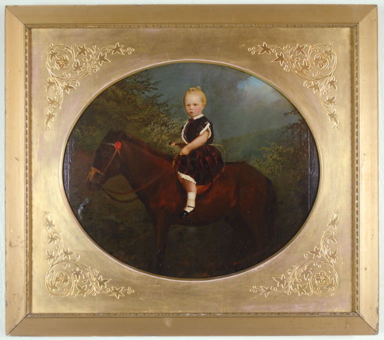 Appraisal: JOHN HORSBURGH OIL ON BOARD Scotland - Young girl on