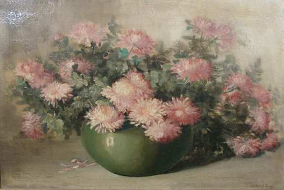 Appraisal: F Young Amer late th c Floral Still Life oil