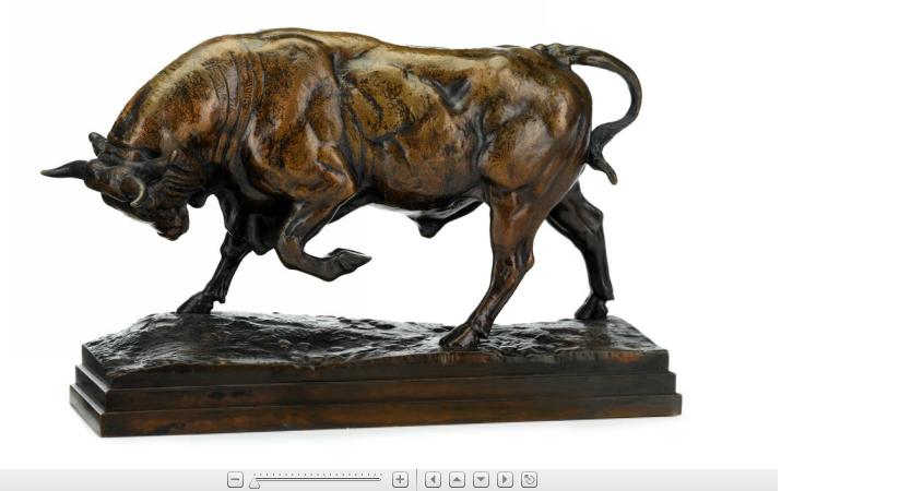 Appraisal: Antoine-Louis Barye French - pacing bull