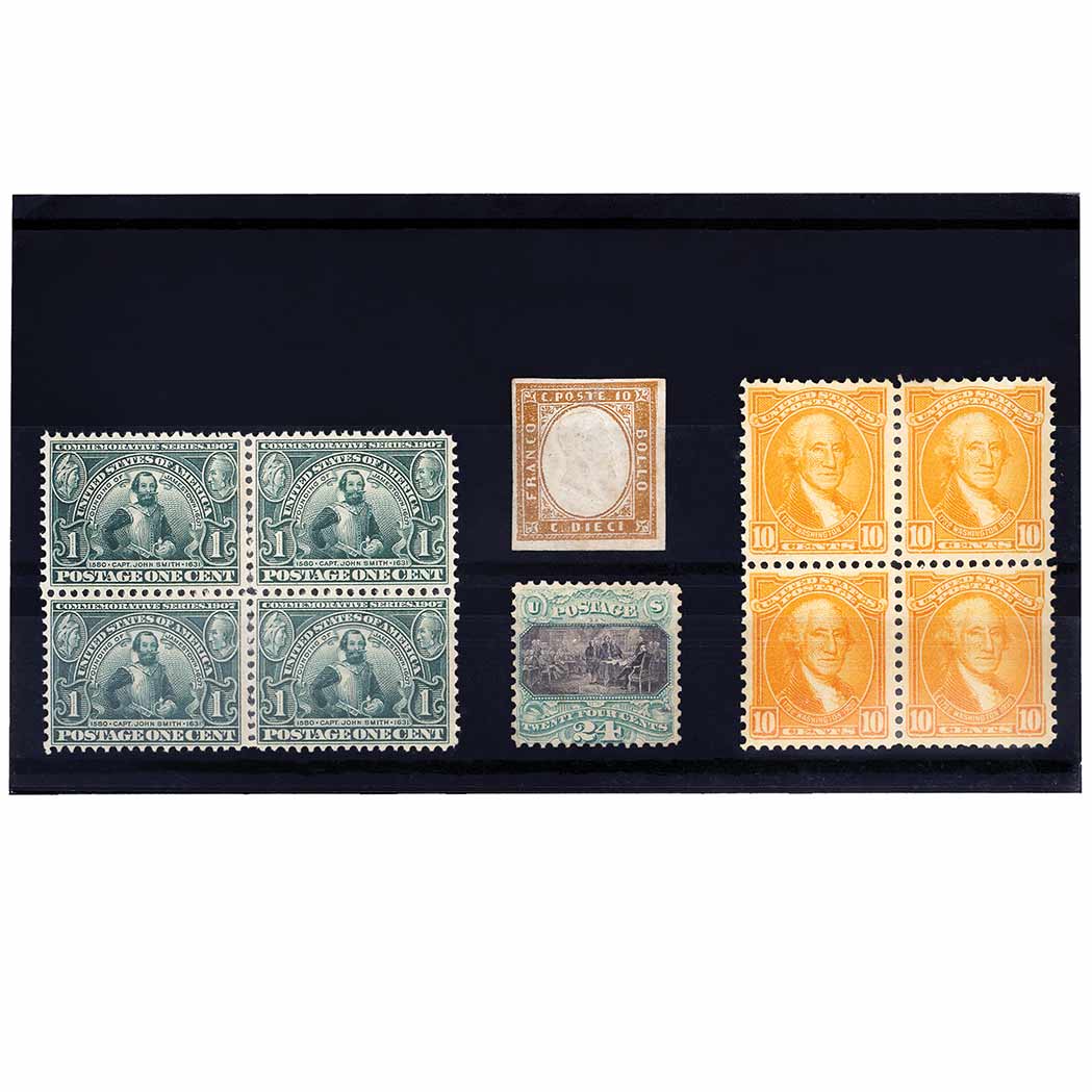 Appraisal: United States Stamp Group Useful assortment contained in six stock