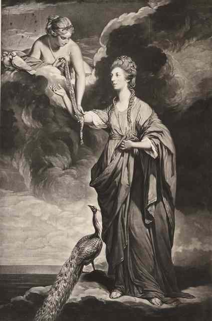 Appraisal: JOHN DIXON AFTER SIR JOSHUA REYNOLDS'Mrs Blake' mezzotint pub c