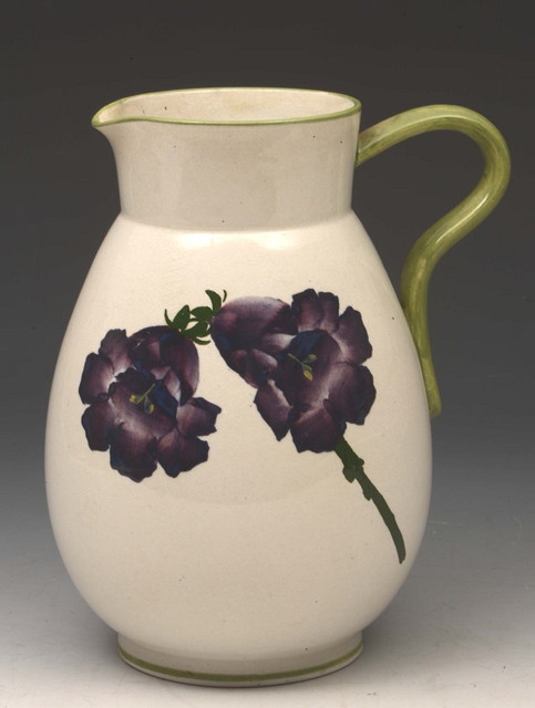 Appraisal: A WEMYSS POTTERY JUG painted with canterbury bells cm high