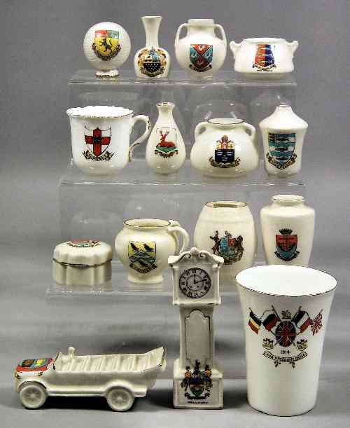 Appraisal: An extensive collection of early th Century bone china crested