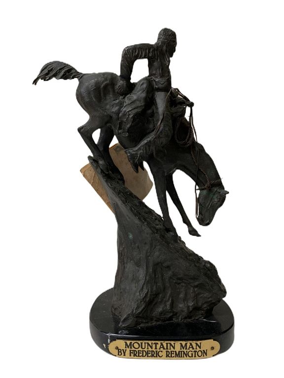 Appraisal: Frederic Remington Bronze Sculpture Frederic Remington Bronze Sculpture Measurements High