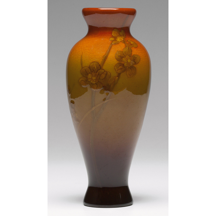 Appraisal: Rookwood vase Standard glaze with a painted design of blossoming