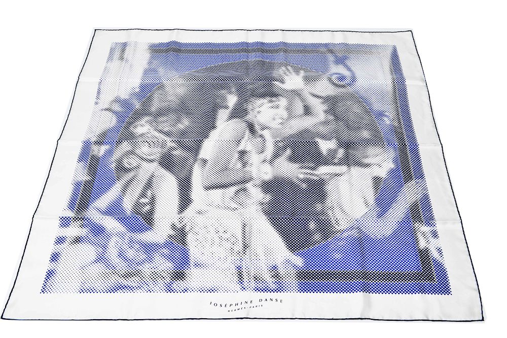 Appraisal: Hermes Josephine Danse Silk Scarf Hermes silk scarf Josephine Danse