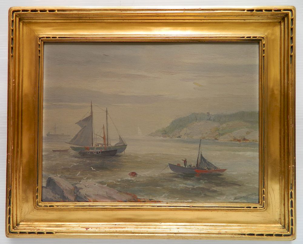 Appraisal: Howard Darnell oil Howard Darnell American - - ''Rocky Coast