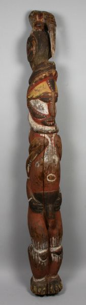 Appraisal: New Guinea Abelam Maprik Yam cult Figure with Karahut adornment