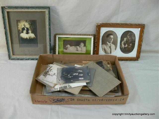 Appraisal: Lot of Miscellaneous Antique Vintage Photos - Three in old