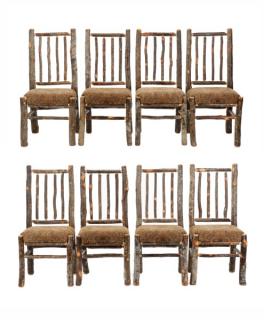 Appraisal: Rustic Grove Park by Hickory Attr Dining Chairs Attributed to