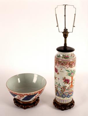 Appraisal: A late th Century Chinese punch bowl decorated in the