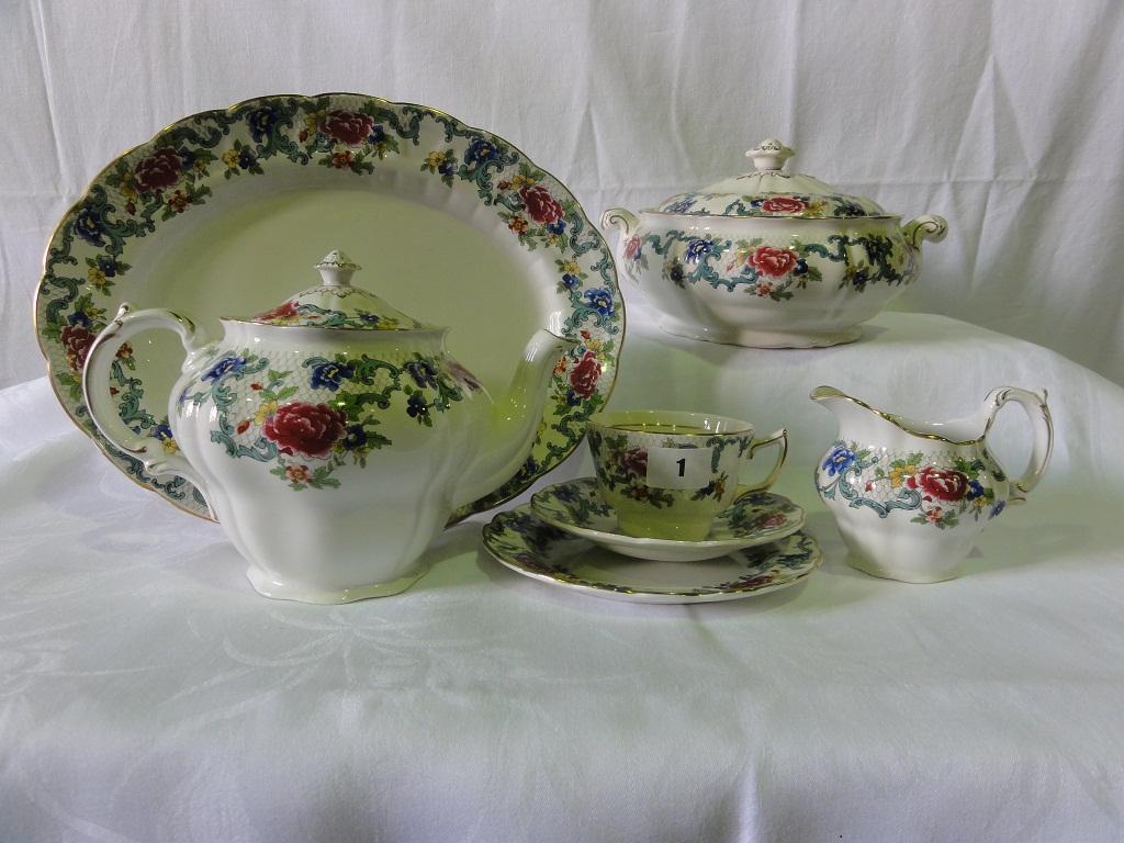 Appraisal: An extensive collection Booths Floradora pattern dinner and teawares including