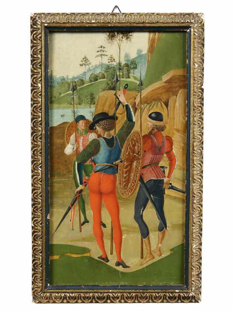 Appraisal: OOP - Museum Copy of an Italian Renaissance Court Painting