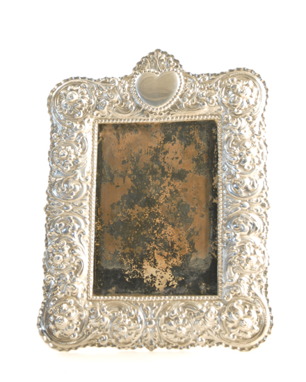 Appraisal: A Tiffany Co Sterling Easel-back Picture Frame with floral rococo