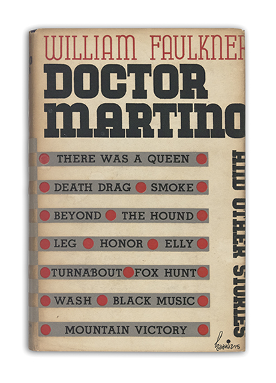 Appraisal: FAULKNER WILLIAM Doctor Martino and Other Stories vo gilt-lettered navy