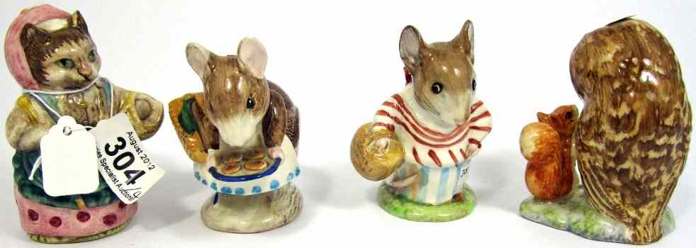 Appraisal: Beswick Beatrix Potter Figures Cousin Ribby Appley Dapply Mrs Tittlemouse