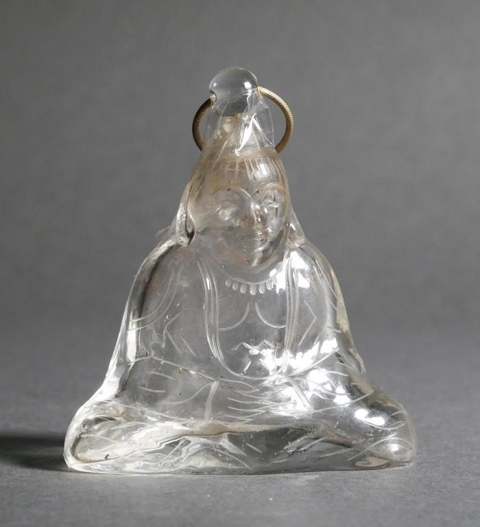 Appraisal: Baccarat Houbigant Buddha crystal perfume bottle flacon shaped like a