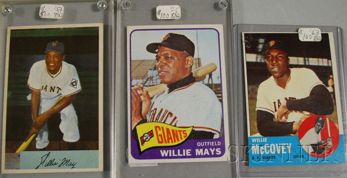 Appraisal: Bowman Willie Mays Baseball Card Topps Willie Mays Baseball Card