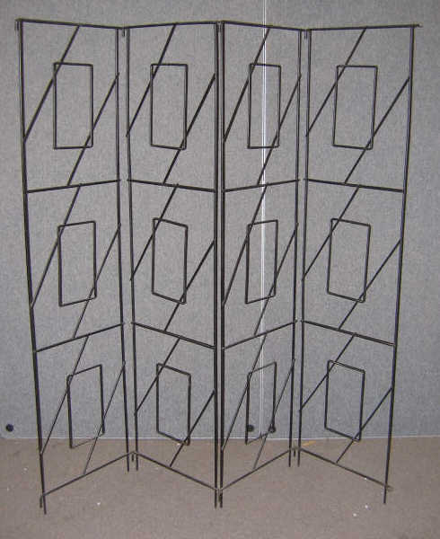 Appraisal: MANNER OF FREDERICK WEINBERG Four part black enameled metal room