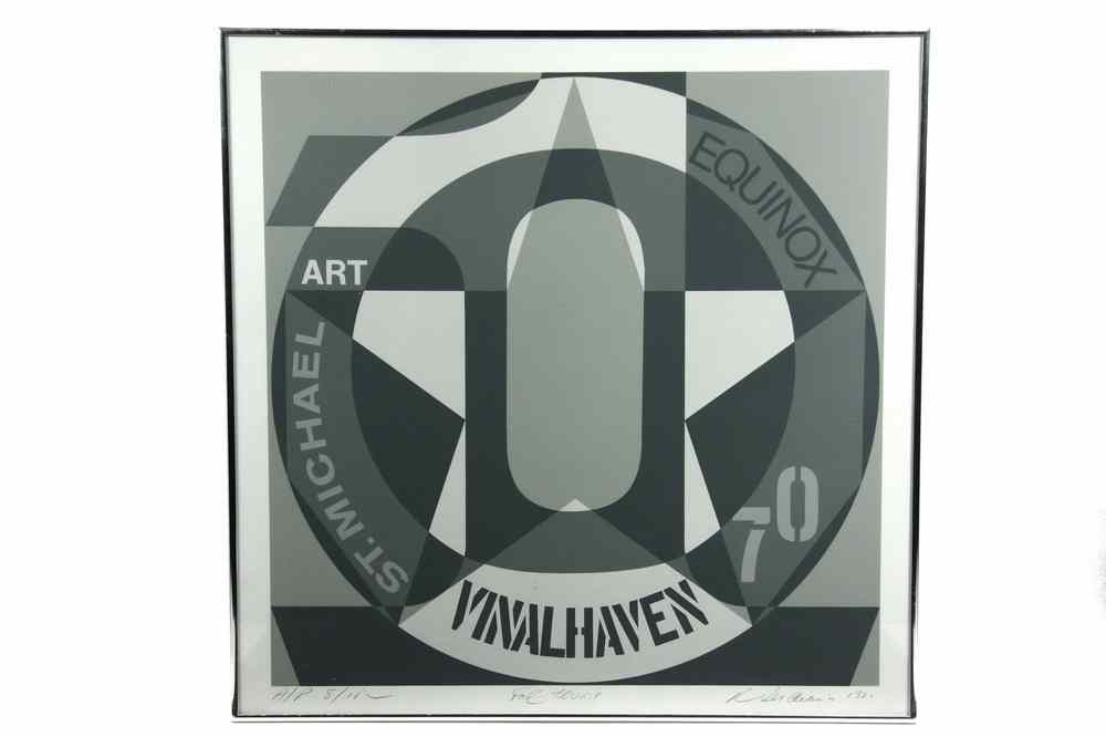 Appraisal: SILKSCREEN POSTER - 'St Michael Art Equinox Vinalhaven ' by