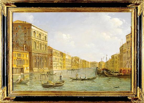 Appraisal: J Smith British th century GRAND CANAL VENICE oil on