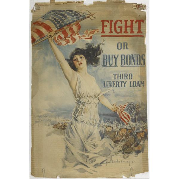 Appraisal: HOWARD CHANDLER CHRISTY American - Fight or Buy Bonds Third