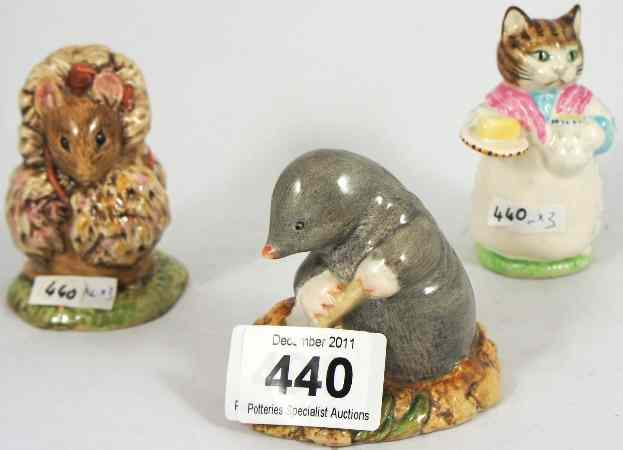 Appraisal: Beswick Beatrix Potter Figures Thomasina Tittlemouse Diggory Diggory Delvet and