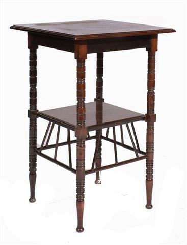 Appraisal: A MAHOGANY OCCASIONAL TABLE in the manner of E W