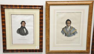 Appraisal: Thomas McKenny and James Hall Set of four hand colored