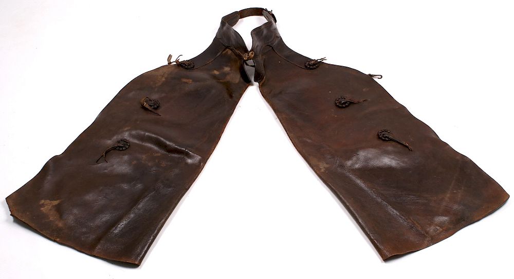 Appraisal: - s George Lawrence Marked Bat Wing Chaps For your