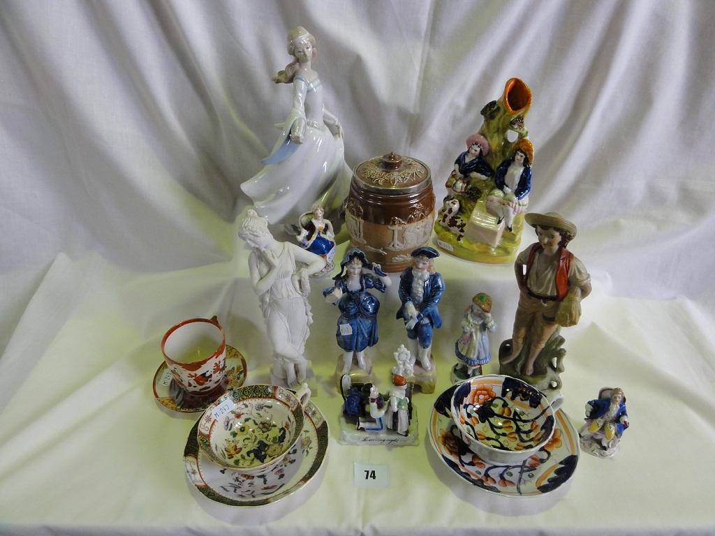 Appraisal: A collection of th century and other ceramics including Staffordshire