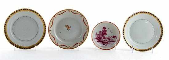 Appraisal: Chinese Export porcelain plates and dish th century suite of