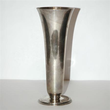 Appraisal: Tiffany Co Makers Sterling Silver Vase Estimate -