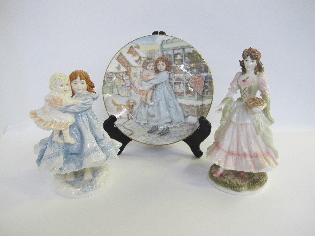 Appraisal: Royal Worcester figure 'The Queen of the May' another Royal