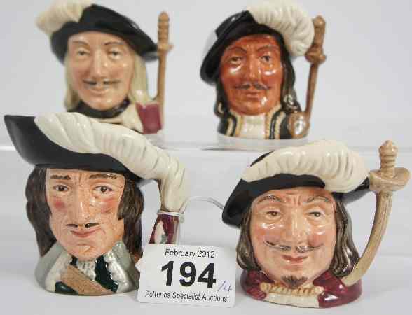 Appraisal: Royal Doulton Miniature Four Musketeers D'Artagnan D Aramis D Athos