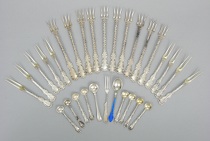 Appraisal: A Lot of Thirty Small Sterling Serving Utensils A lot