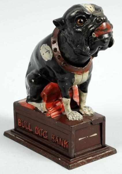 Appraisal: Cast Iron Bull Dog Mechanical Bank Manufactured by J E