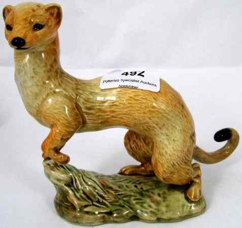 Appraisal: Beswick model of a Stoat in Summer coat tail restored