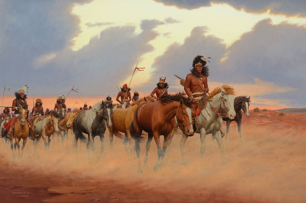 Appraisal: David Nordahl b Tailwind David Nordahl b Tailwind oil on