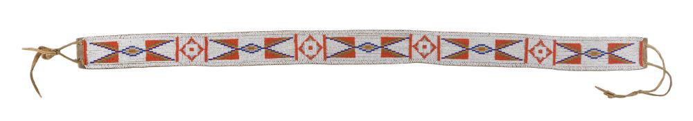 Appraisal: NATIVE AMERICAN BEADWORK BELT FIRST QUARTER OF THE TH CENTURY