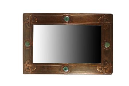 Appraisal: ARCHIBALD KNOX FOR LIBERTY CO WALL MIRROR CIRCA copper the