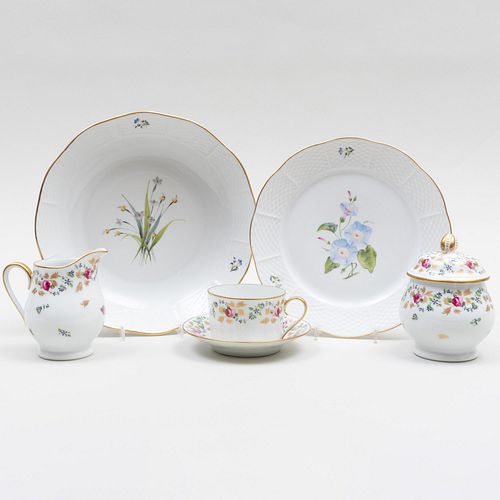 Appraisal: HEREND PORCELAIN PART SERVICE AND A LIMOGES PORCELAIN PART TEA