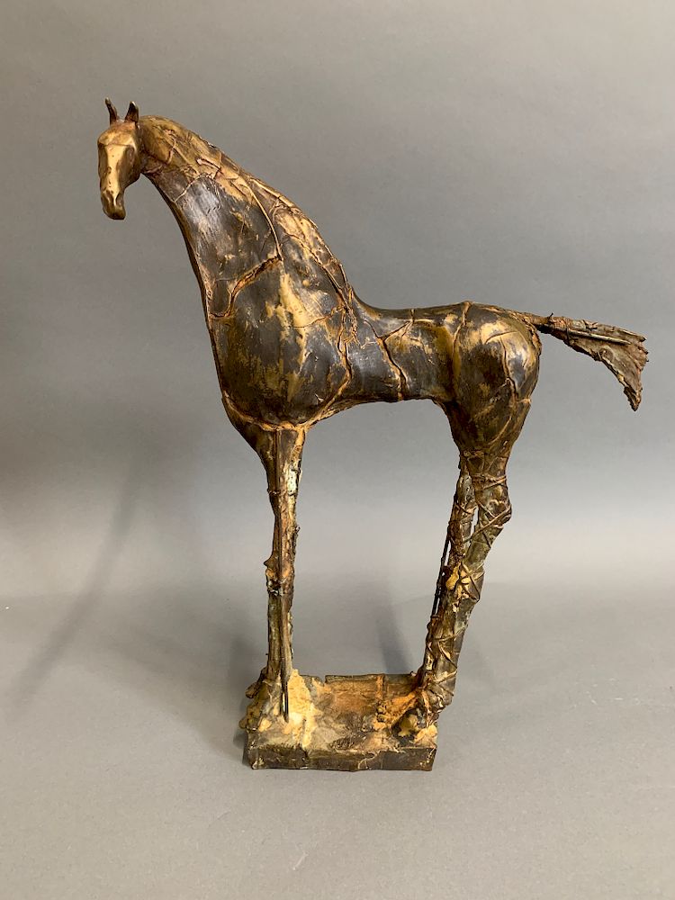 Appraisal: Carl Dahl Bronze Horse Sculpture Carl Dahl b Bronze and