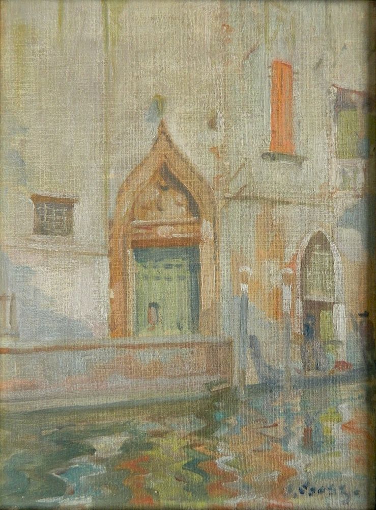 Appraisal: John Csosz oil John Csosz American - - Venetian Scene-